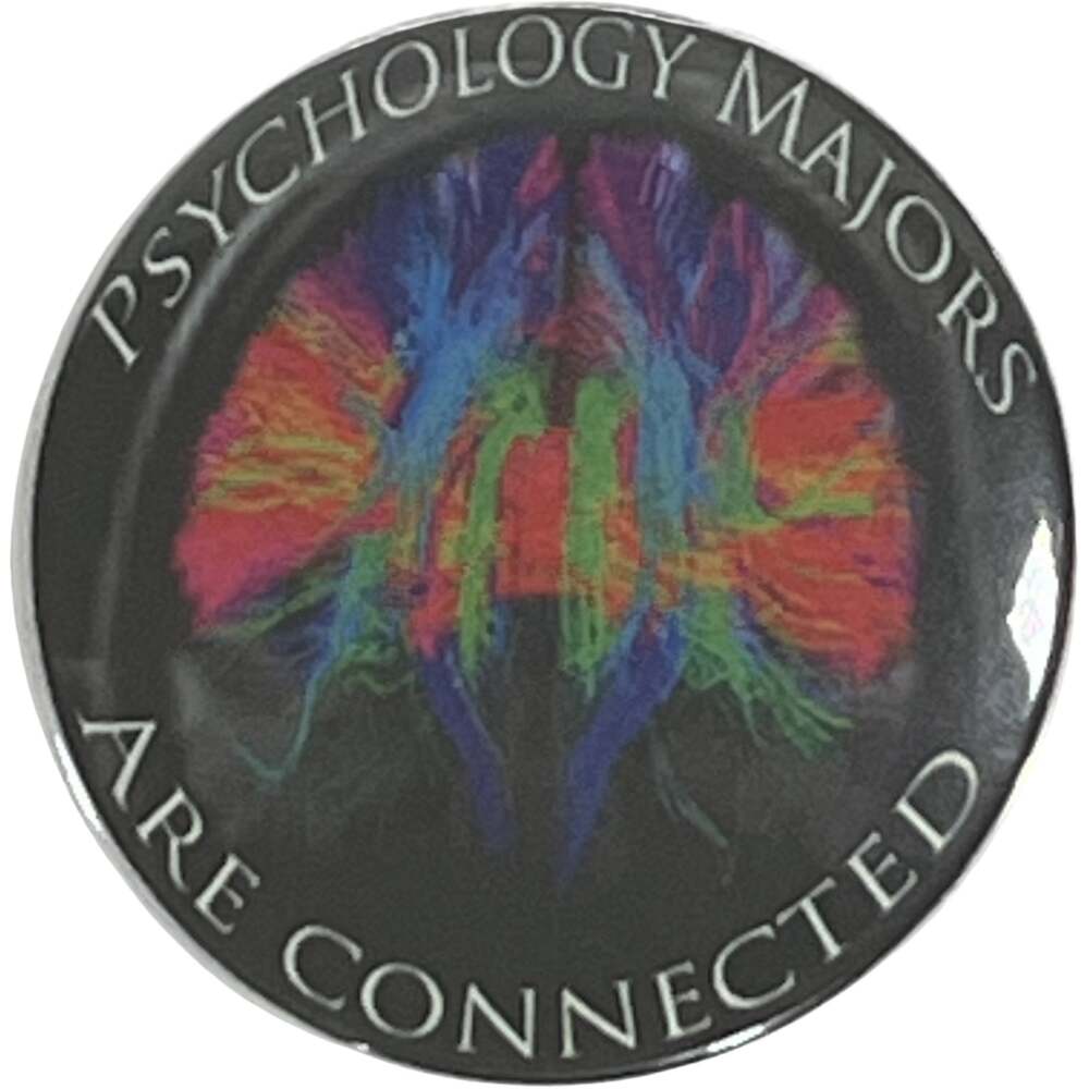 CNU Psychology Majors Button Pin 1.5 Inch